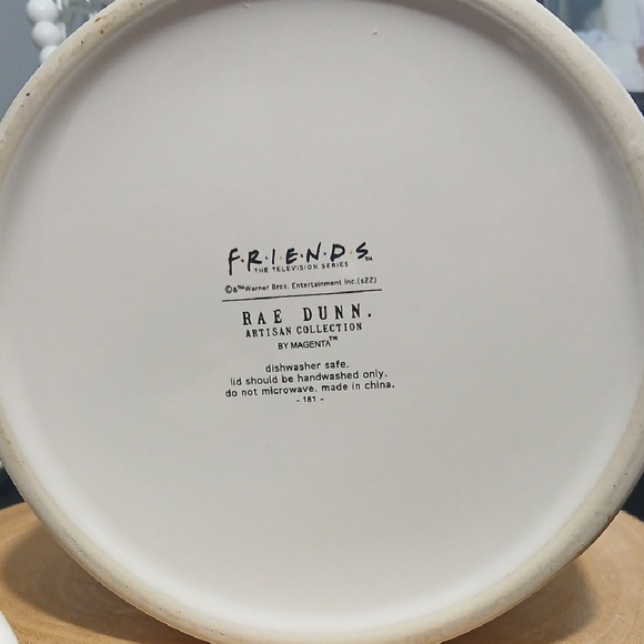 Rae Dunn x F•R•I•E•N•D•S Cream Coffee Canister with Green Lid - Picture 9 of 9